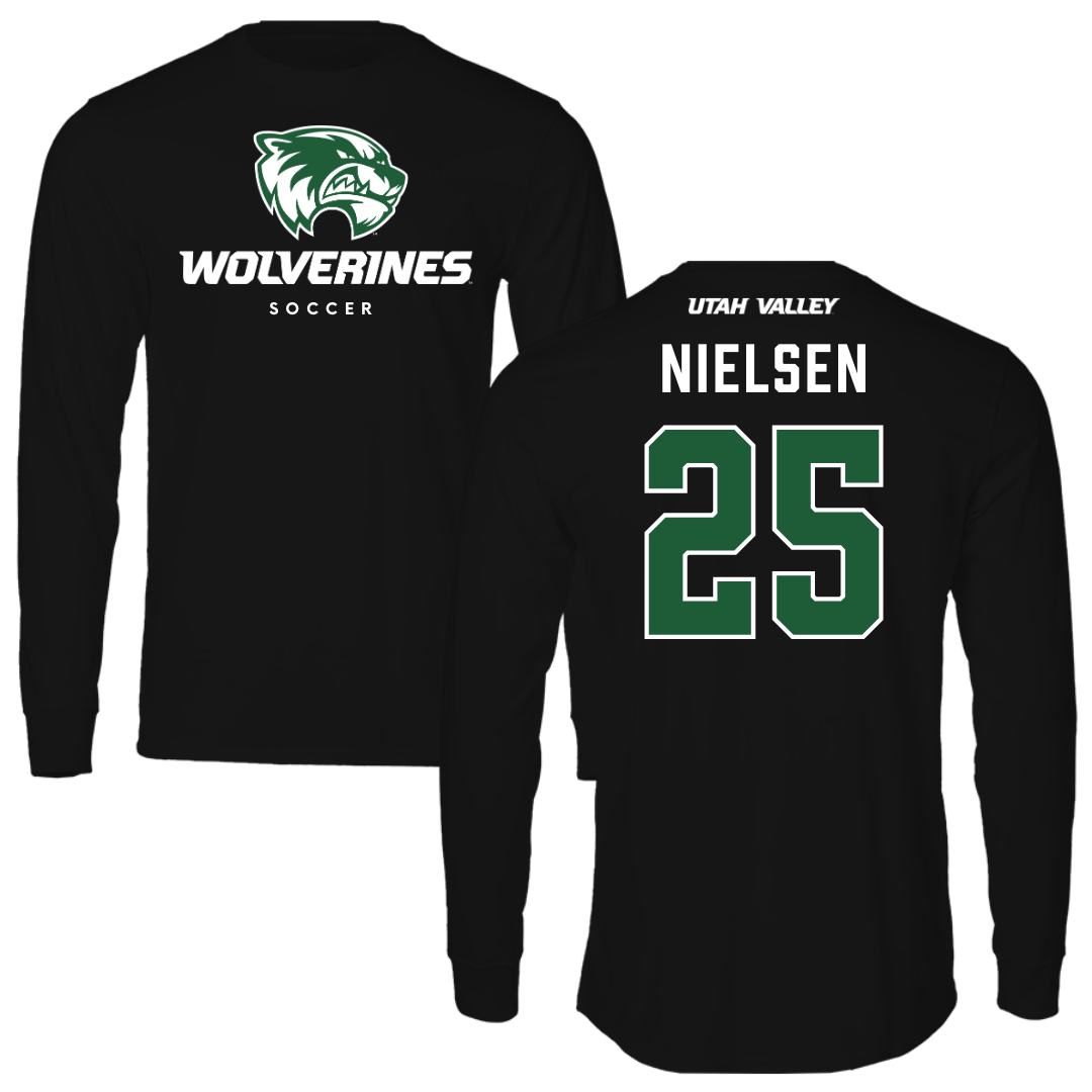 Utah Valley University Softball Black Long Sleeve - #25 Saige Nielsen