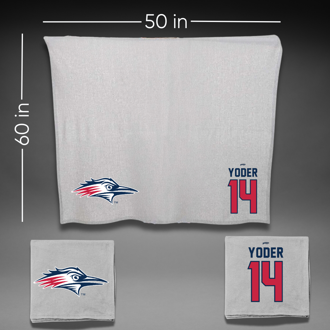 Metropolitan State University of Denver Soccer Gray Blanket - #14 Monica Yoder