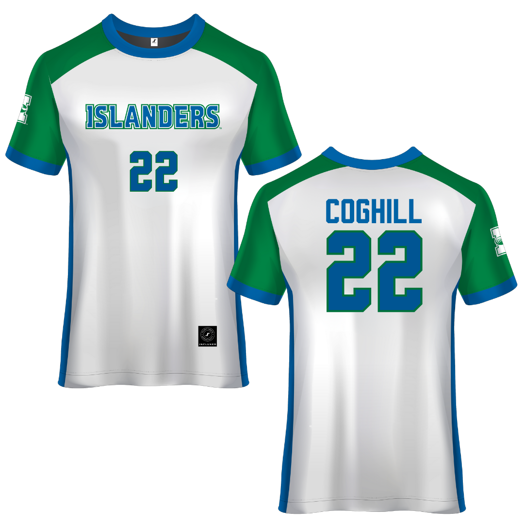 Texas A&M University-Corpus Christi White Soccer Jersey - #22 Paige Coghill