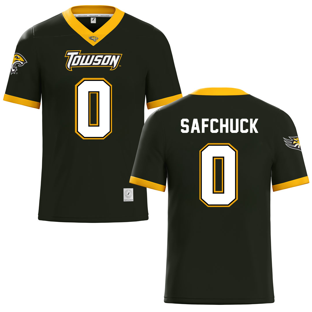 Towson University Black Lacrosse Jersey - #0 Savannah Safchuck