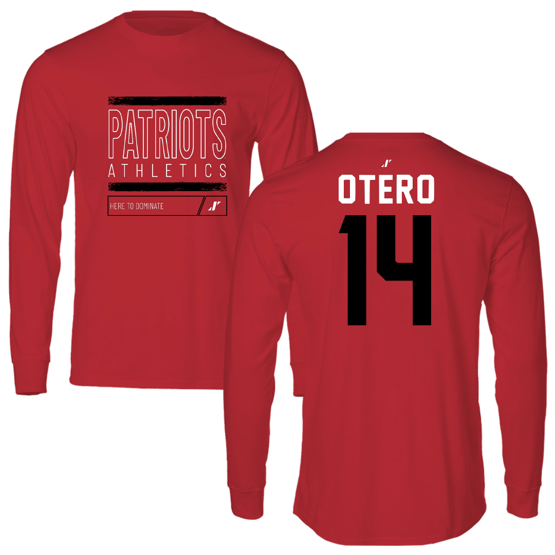 Dallas Baptist University Volleyball Red Dominate Long Sleeve - #14 Lindsey Otero