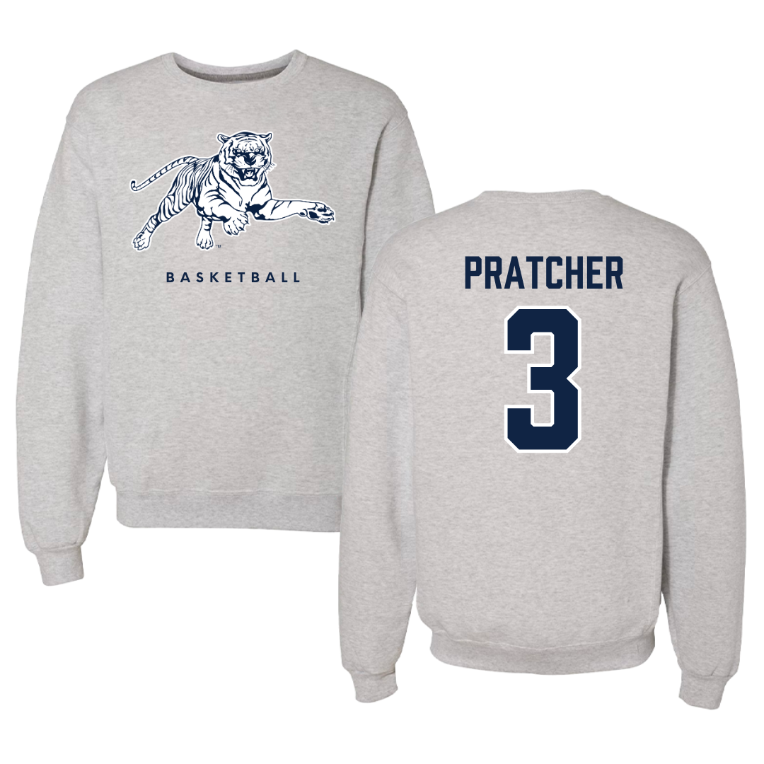 Jackson State University Basketball Gray Crewneck - #3 Mya Pratcher