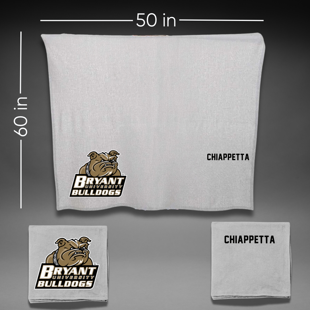 Bryant University TF and XC Gray Blanket - AJ Chiappetta