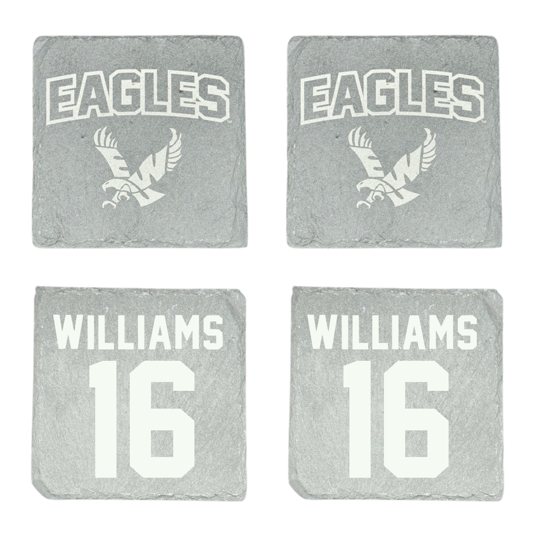 Eastern Washington University Football Stone Coaster (4 Pack)  - #16 Miles Williams
