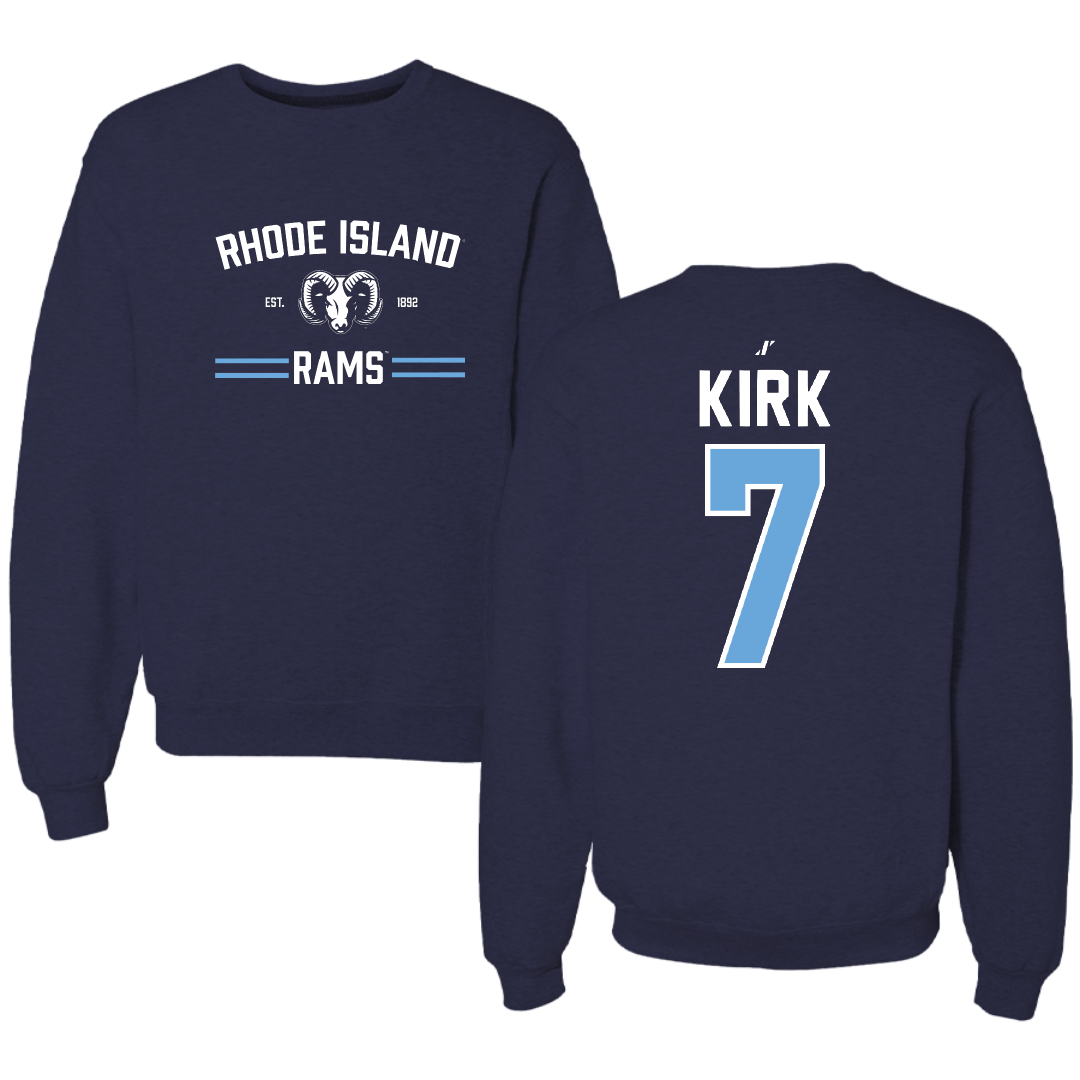 University of Rhode Island Lacrosse Navy General Crewneck - #7 Carolyn Kirk