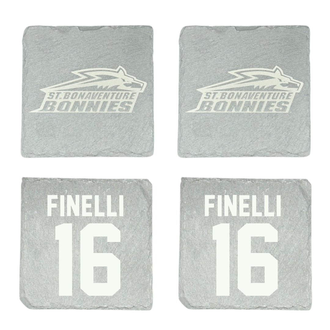St. Bonaventure University Soccer Stone Coaster (4 Pack)  - #16 Luc Finelli
