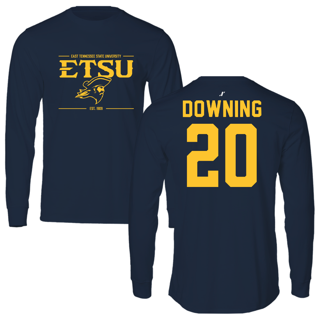 East Tennessee State University Basketball Navy General Long Sleeve - #20 Meghan Downing