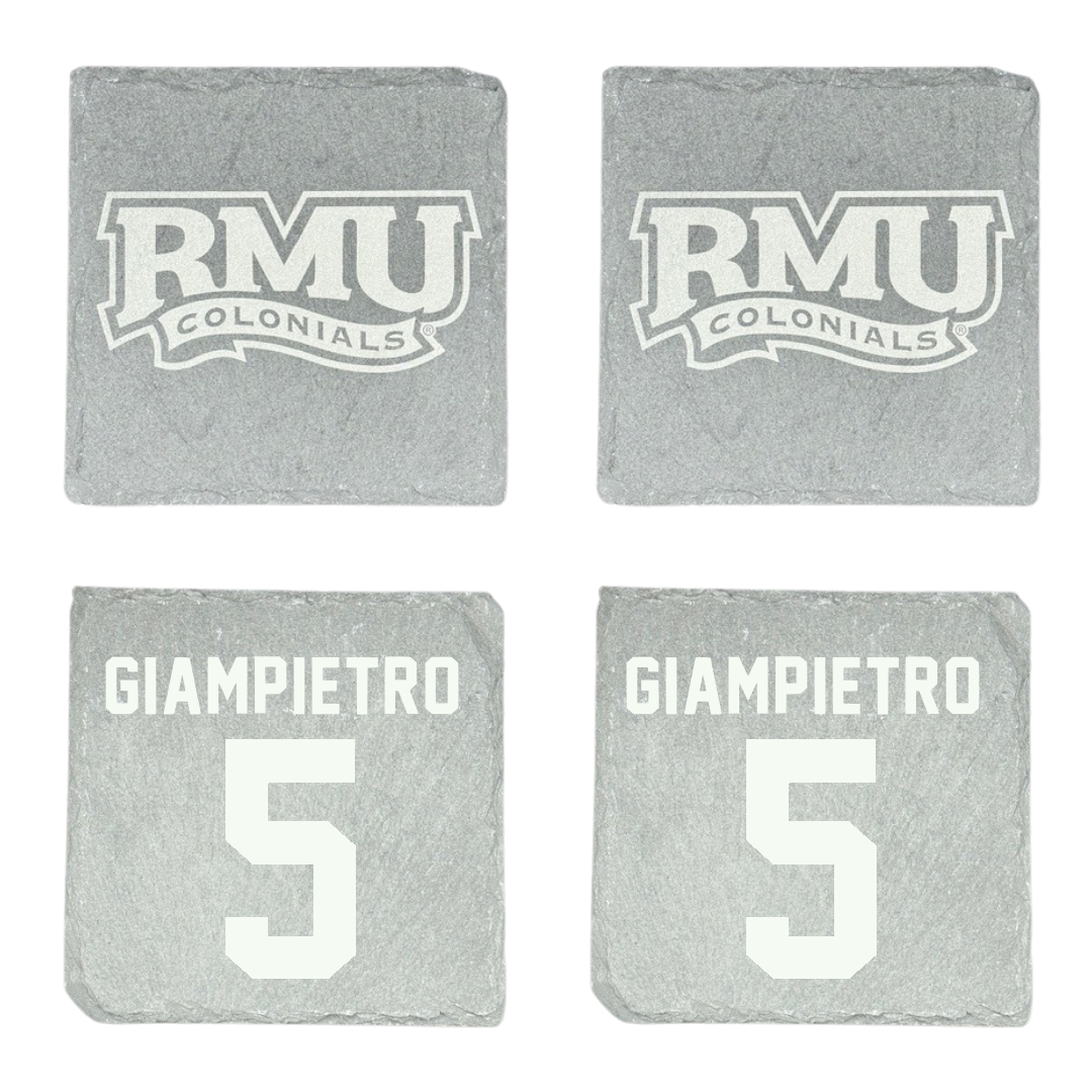 Robert Morris University Ice Hockey Stone Coaster (4 Pack)  - #5 Alaina Giampietro