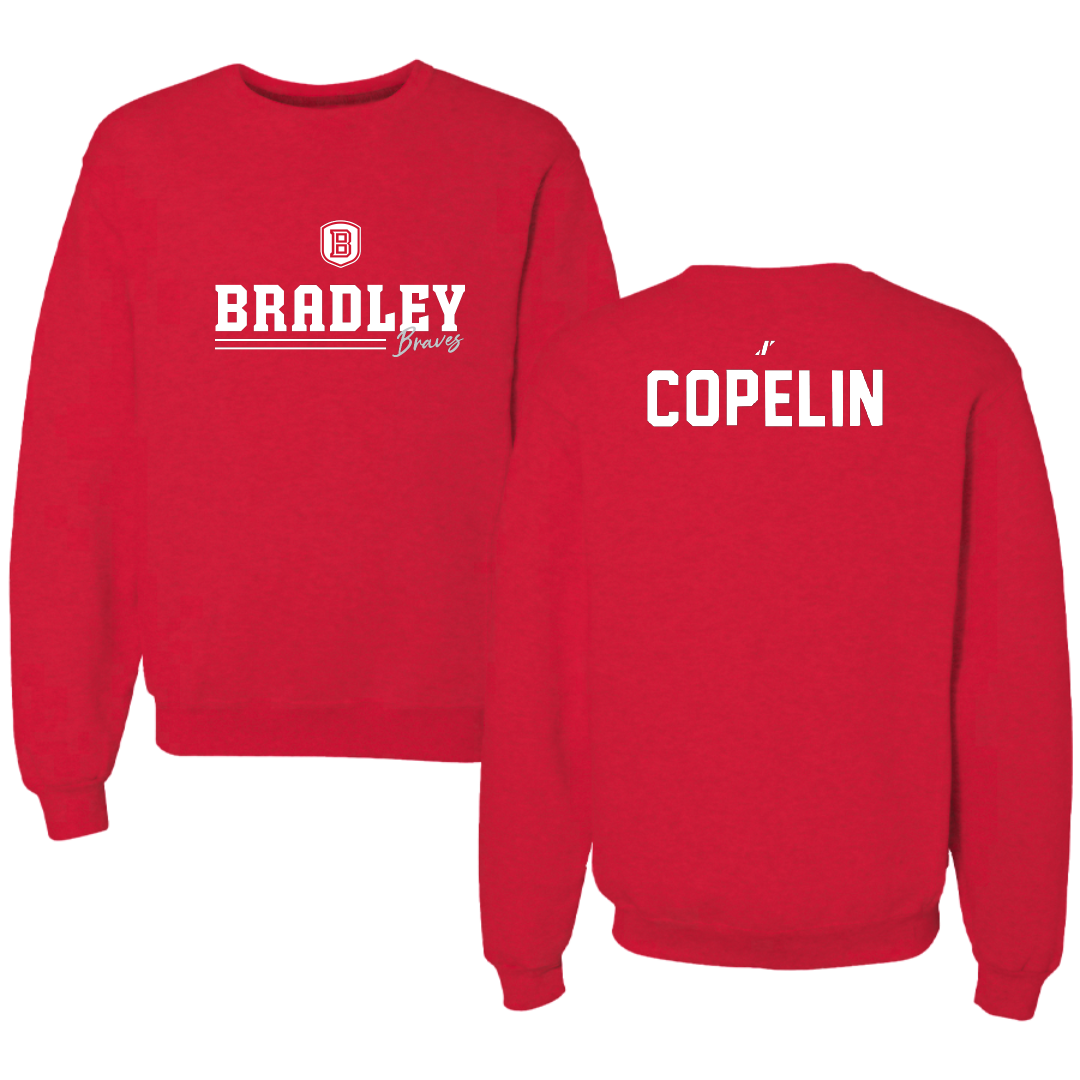 Bradley University TF and XC Red General Crewneck - Jaxson Copelin