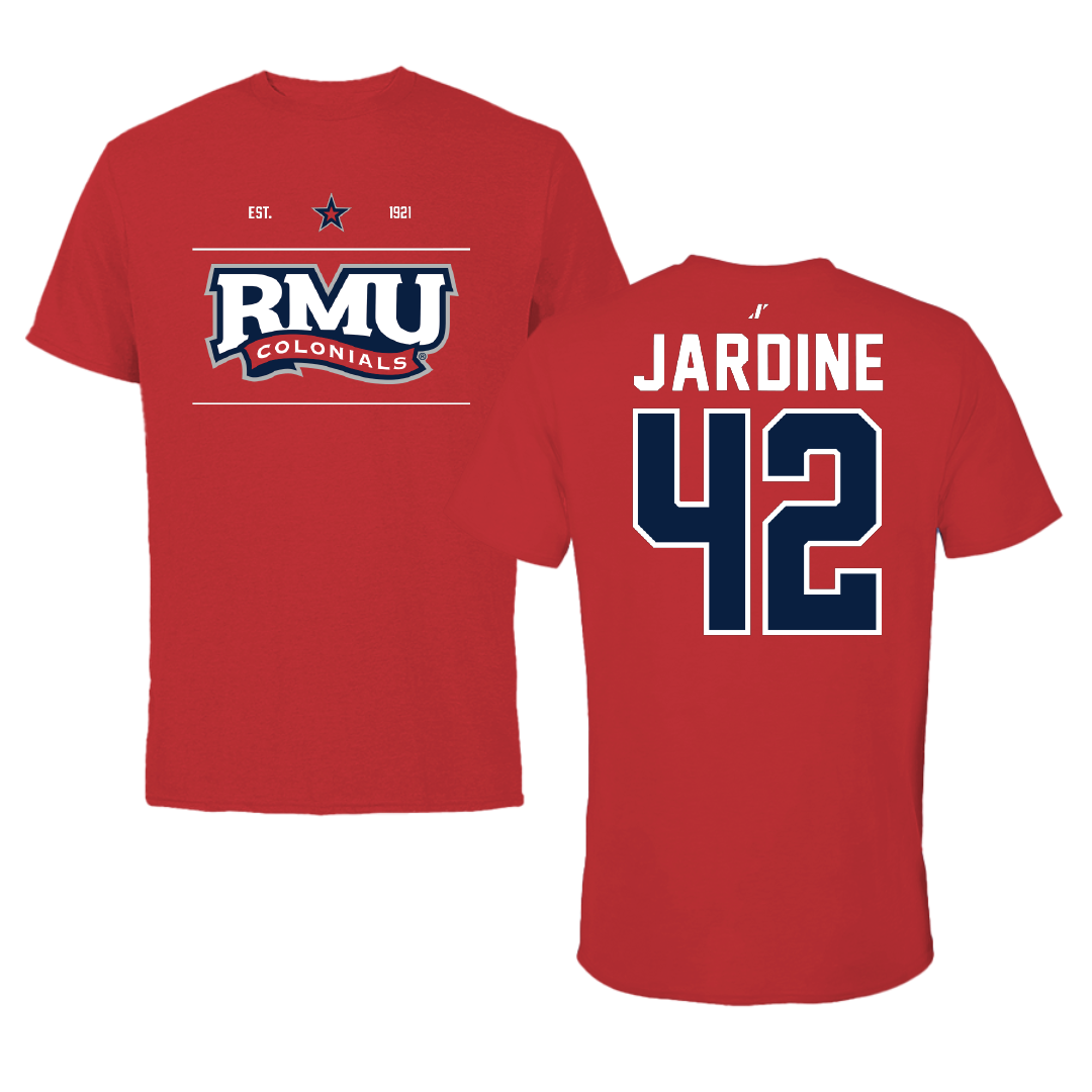 Robert Morris University Softball Red General Tee - #42 Katlyn Jardine