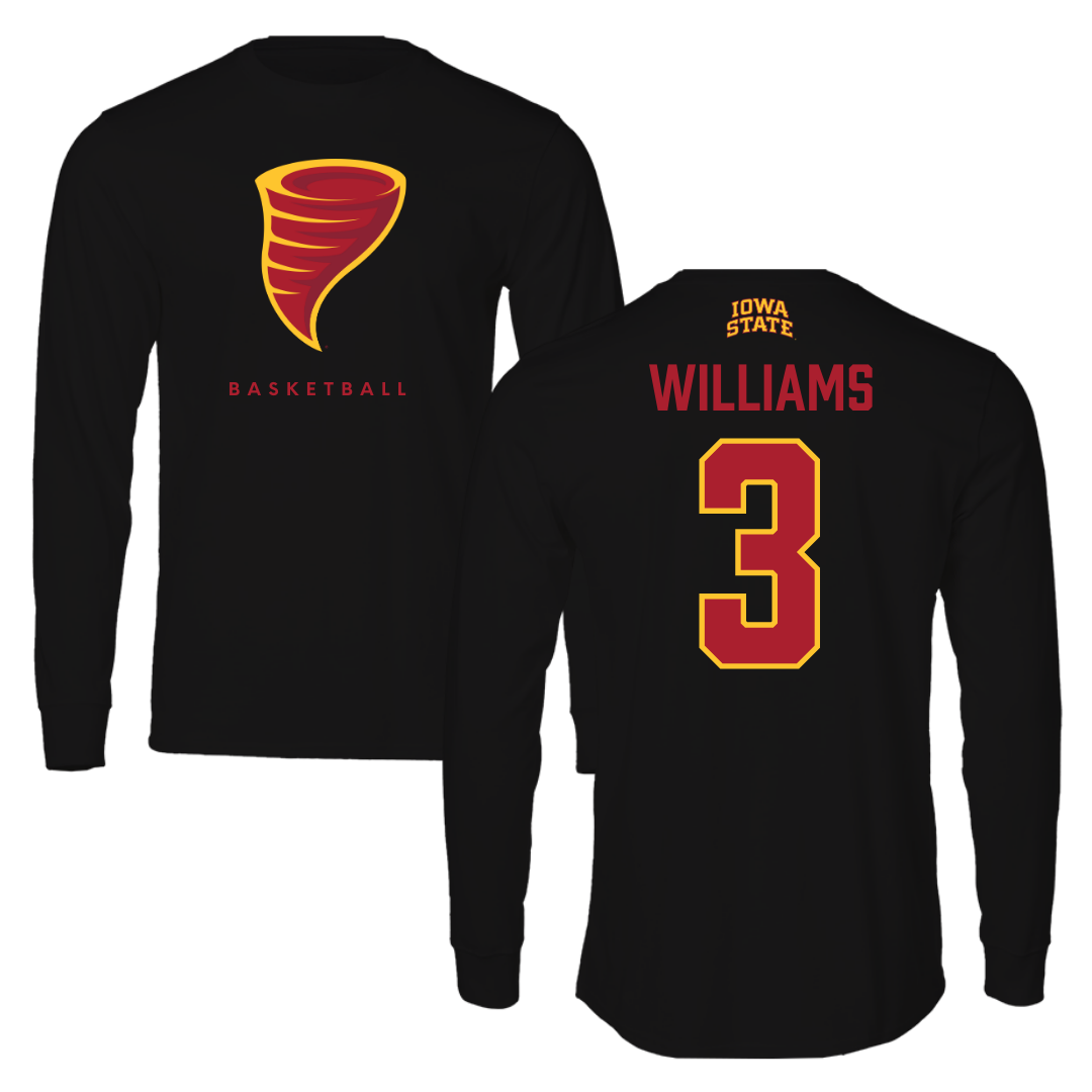Iowa State University Basketball Black Long Sleeve - #3 Alisa Williams