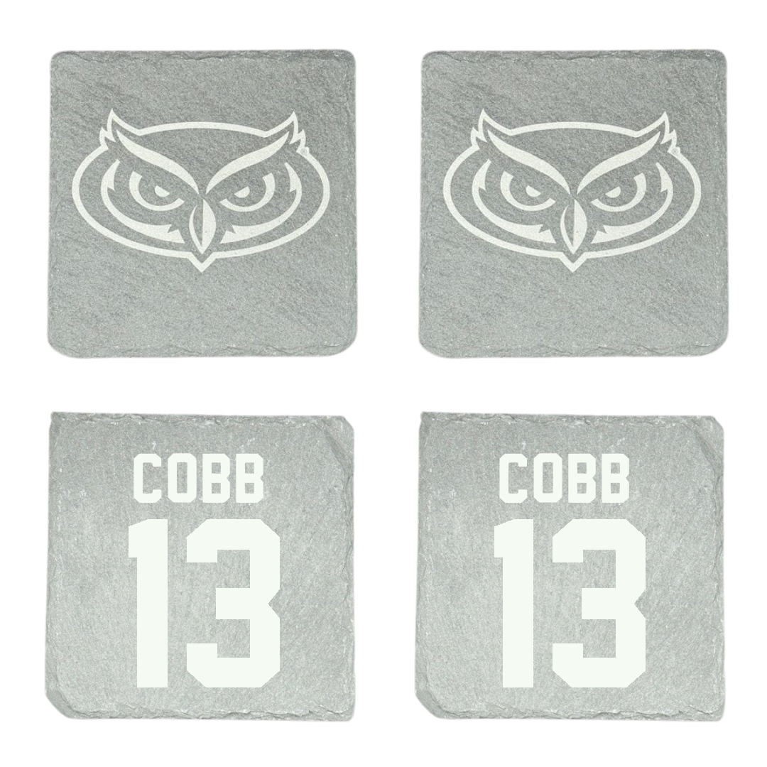 Florida Atlantic University Football Stone Coaster (4 Pack)  - #13 A'ceon Cobb