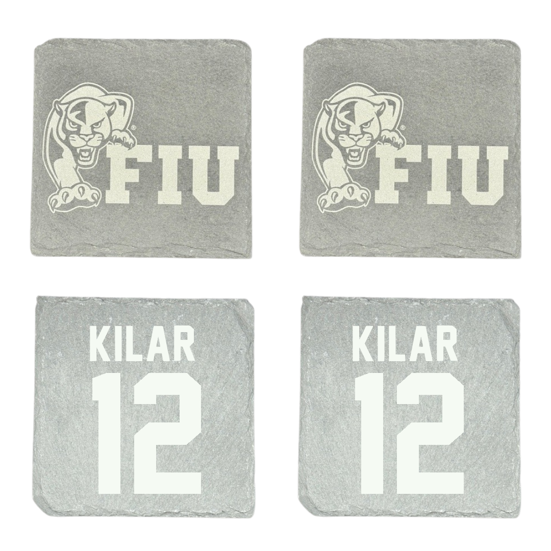 Florida International University Volleyball Stone Coaster (4 Pack)  - #12 Kindyl Kilar