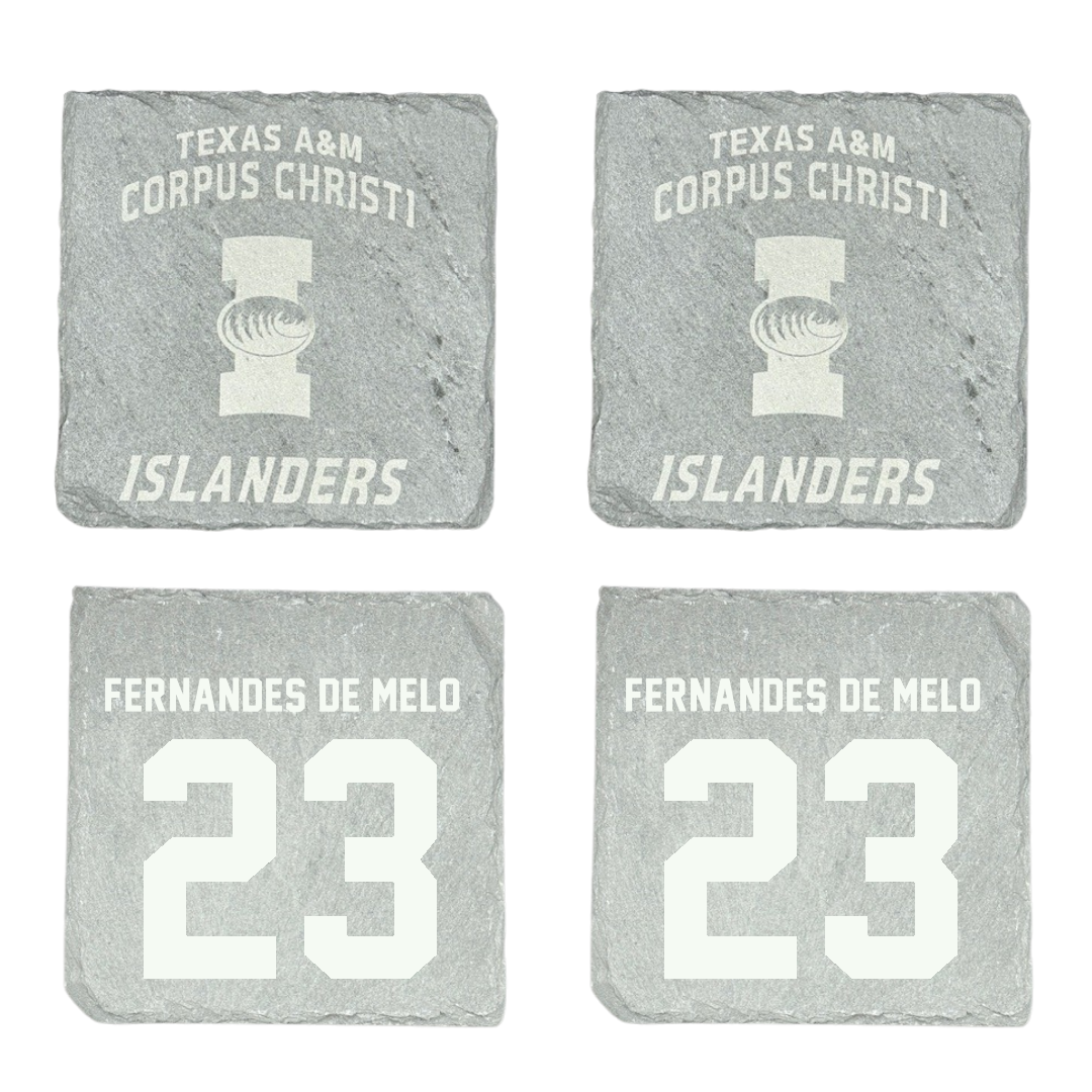 Texas A&M University-Corpus Christi Beach Volleyball Stone Coaster (4 Pack)  - #23 Maria Fernandes De Melo