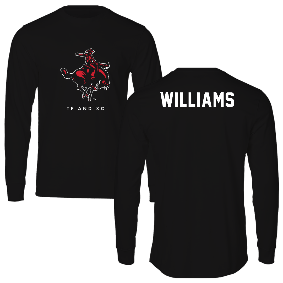 Northwestern Oklahoma State University TF and XC Black Mascot Long Sleeve - Caleb Williams