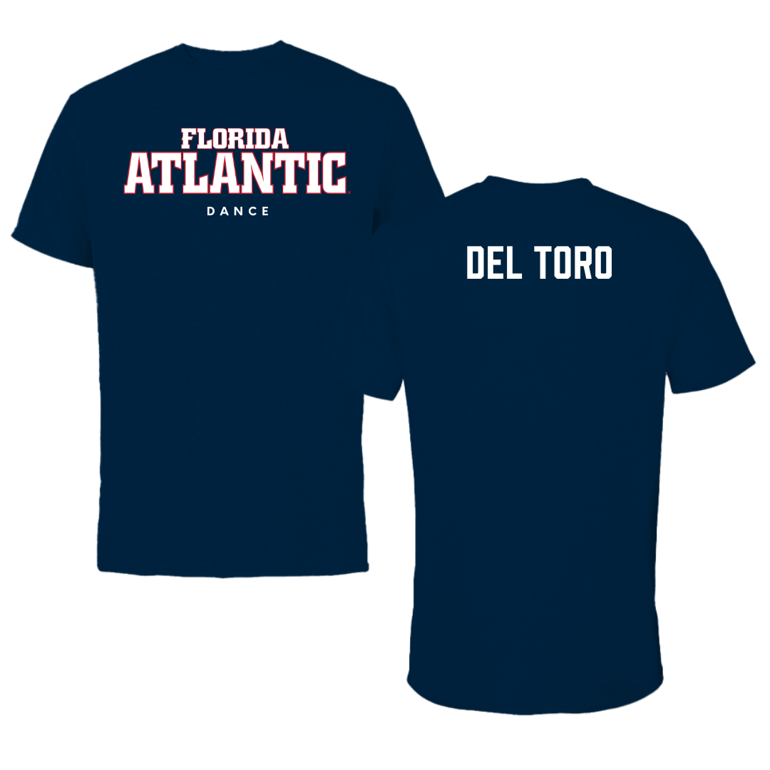 Florida Atlantic University Dance Navy Block Tee - Bianca Del Toro