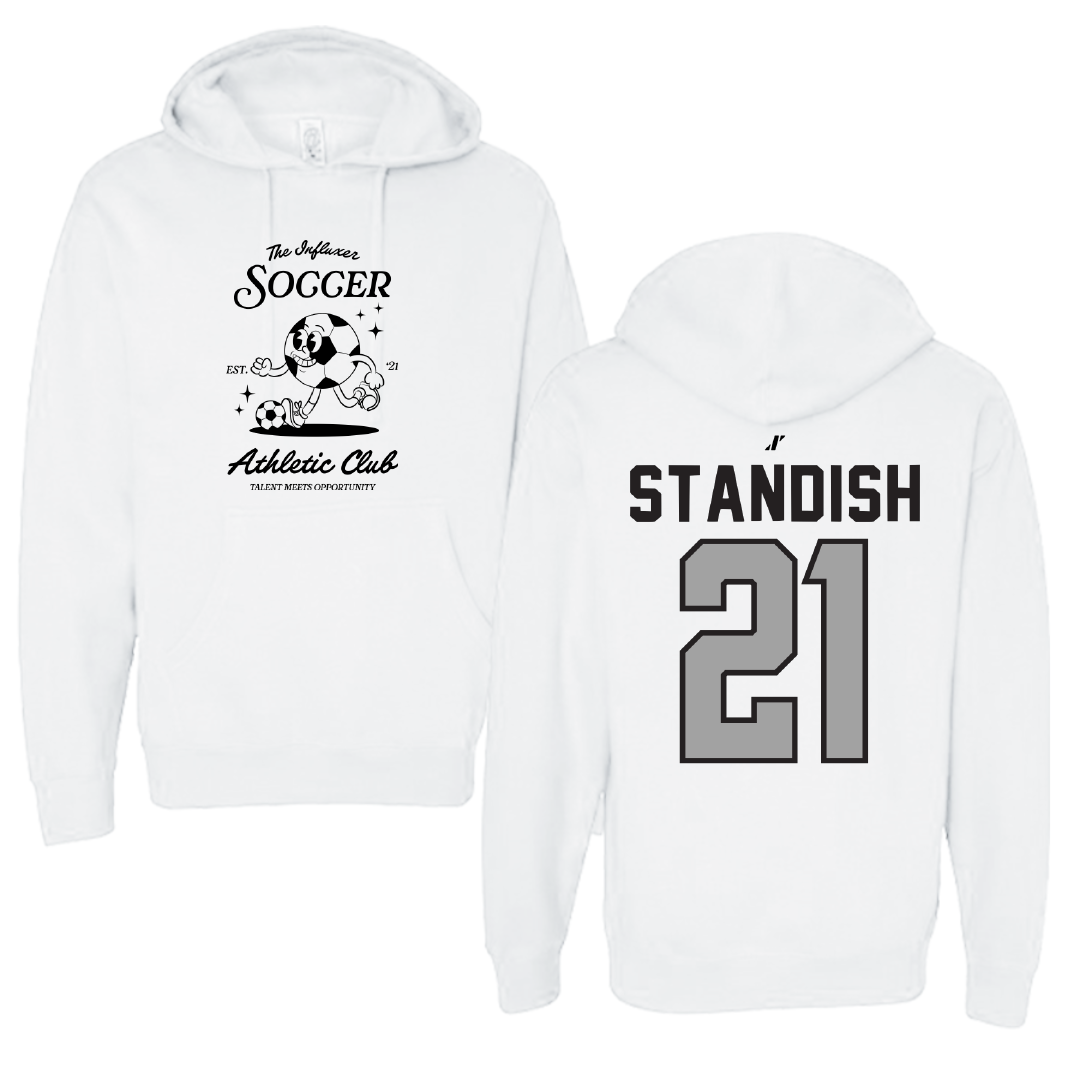 Soccer White Influxer Athletic Club Hoodie - #21 Kaela Standish