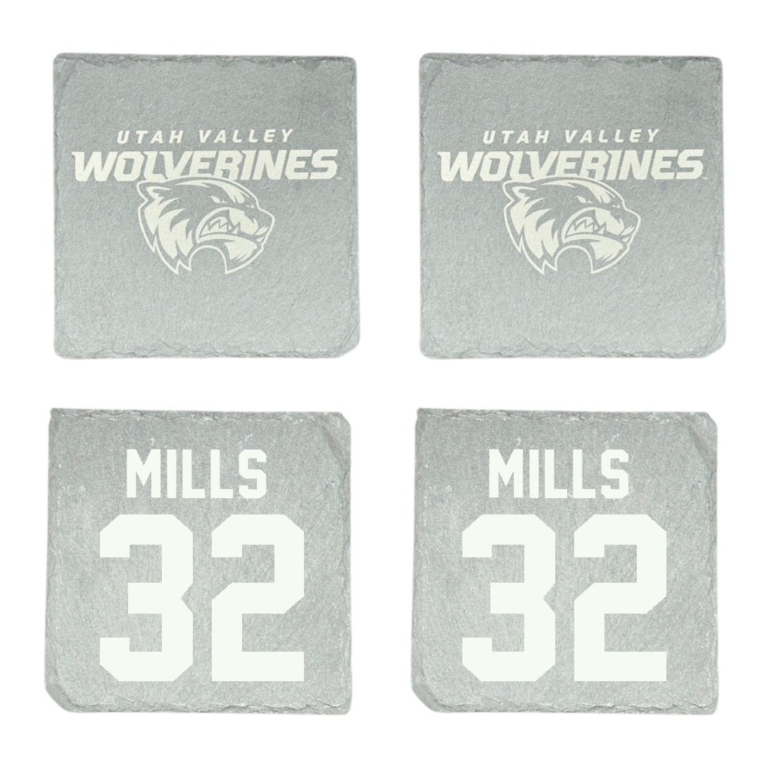 Utah Valley University Soccer Stone Coaster (4 Pack)  - #32 Aden Mills