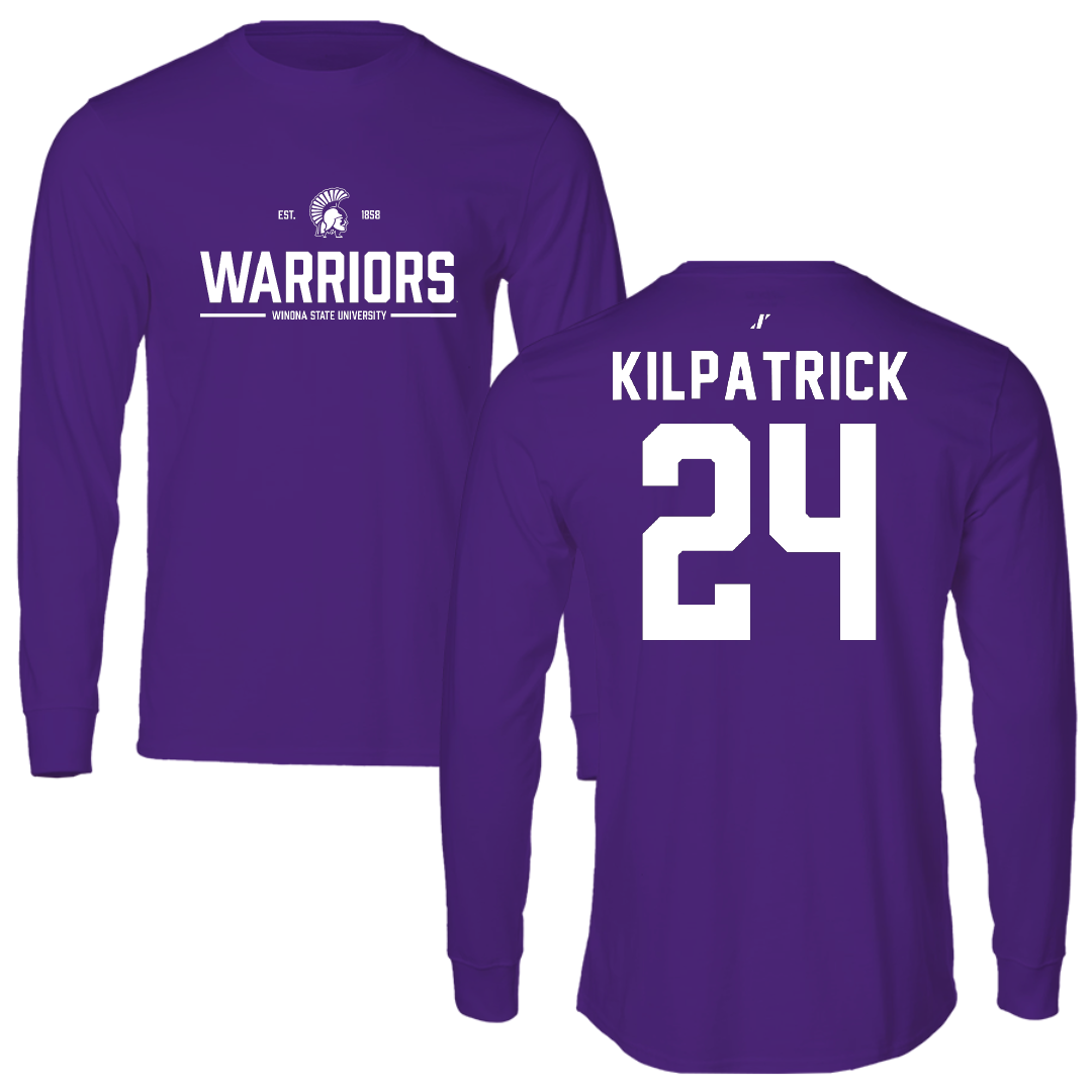 Winona State University Basketball Purple General Long Sleeve - #24 Emmaline Kilpatrick