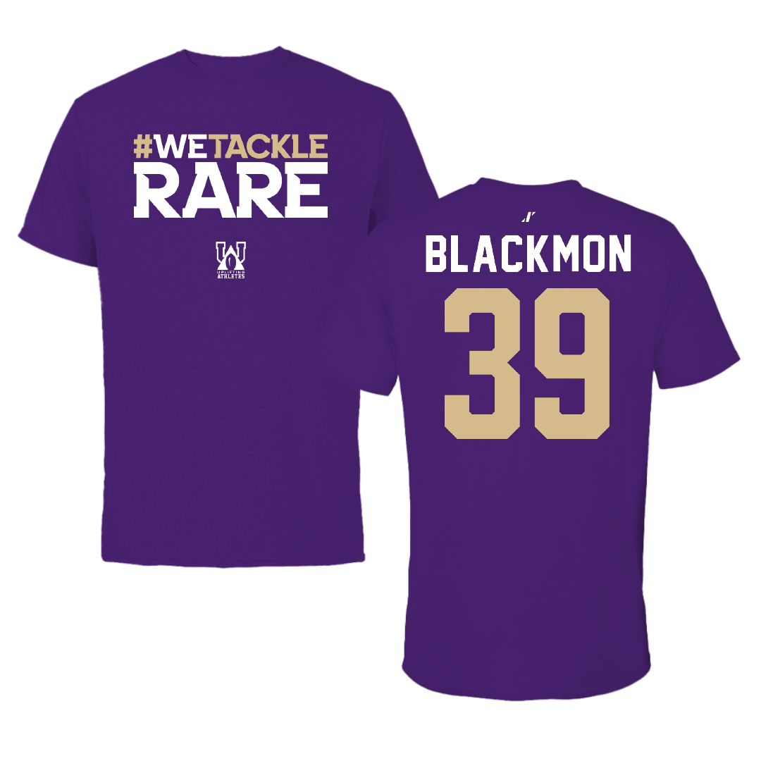 Western Carolina University Football Purple Uplifting Athletes Performance Tee - #39 Brayden Blackmon
