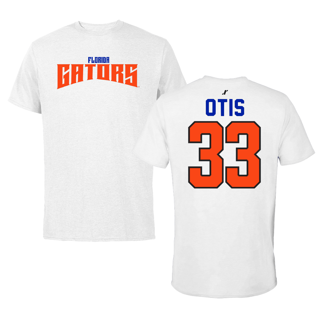 University of Florida Softball White Classic Performance Tee - #33 Korbe Otis