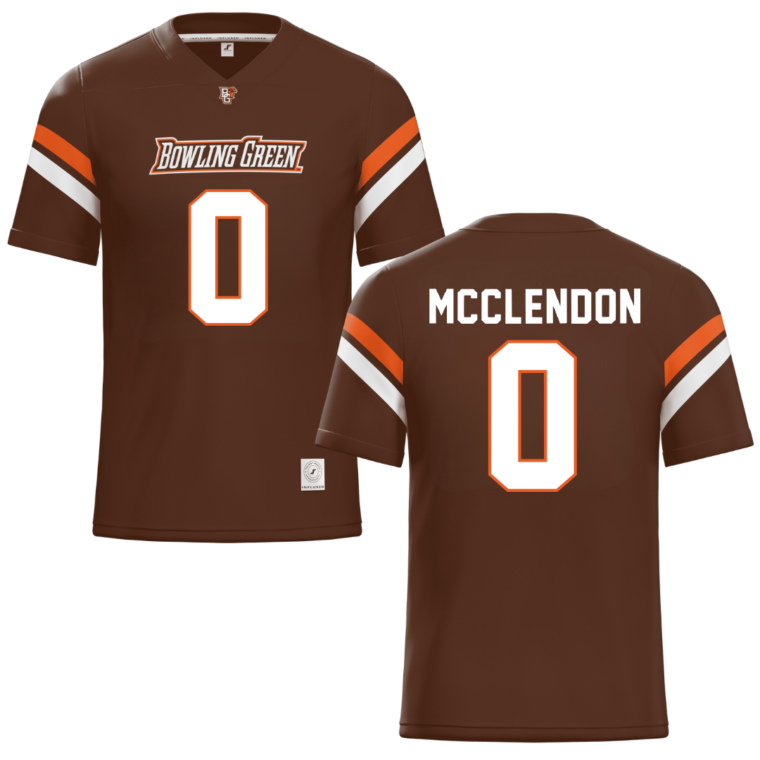 Bowling Green State University Brown Football Jersey - #0 Darius McClendon