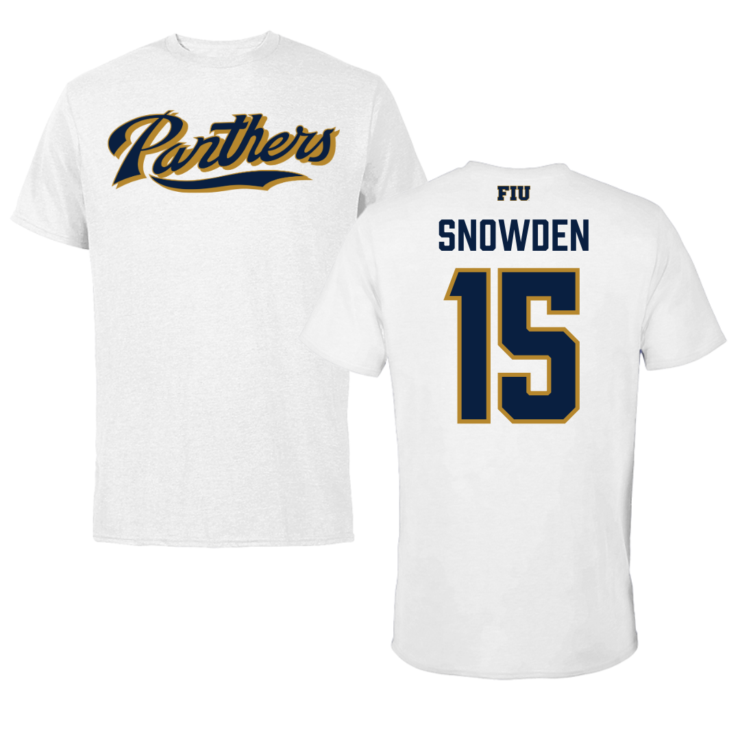 Florida International University Football White Tee - #15 TJ Snowden