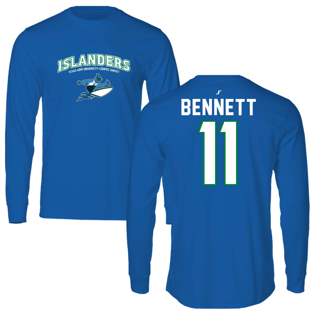 Texas A&M University-Corpus Christi Beach Volleyball Blue General Long Sleeve - #11 Jade Bennett
