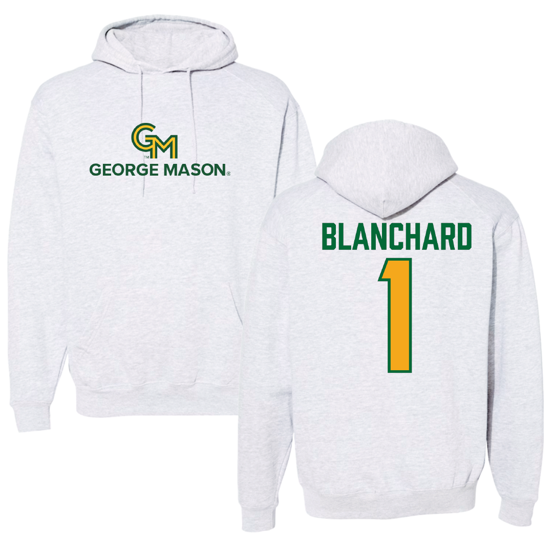 George Mason University Baseball Gray Hoodie - #1 Evan Blanchard
