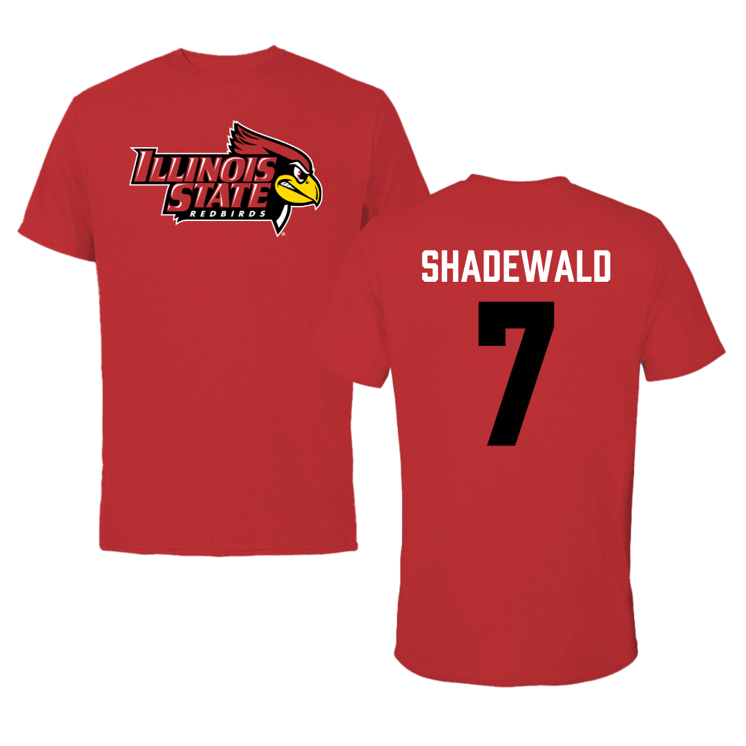Illinois State University Volleyball Red Redbird Performance Tee - #7 Aida Shadewald