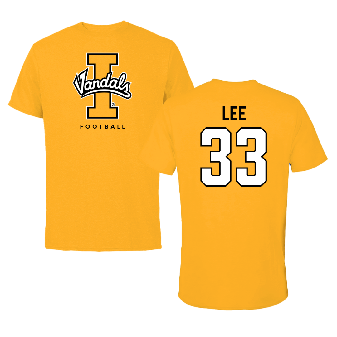 University of Idaho Football Gold Tee - #33 Julian Lee