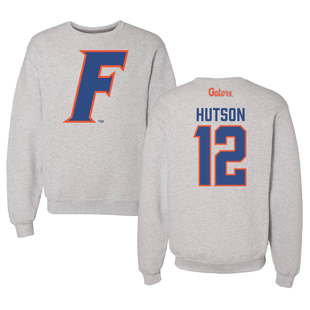 University of Florida Volleyball Gray Crewneck - #12 Kira Hutson