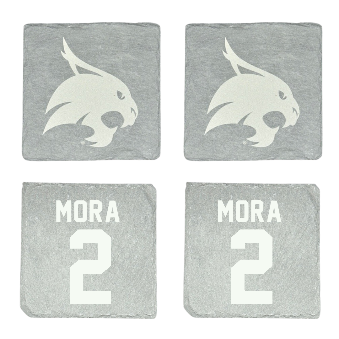 Texas State University Baseball Stone Coaster (4 Pack)  - #2 Chase Mora