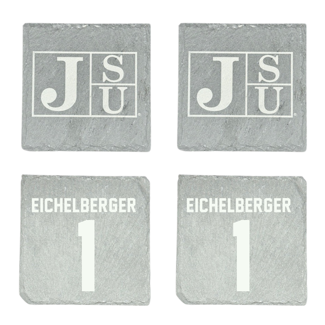 Jackson State University Baseball Stone Coaster (4 Pack)  - #1 Joseph Eichelberger