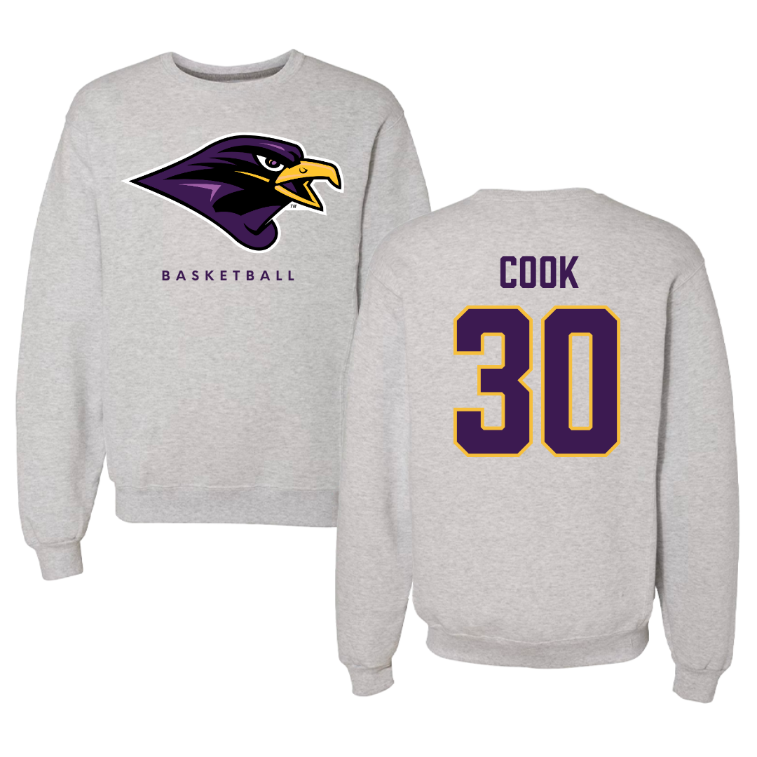 University of Montevallo Basketball Gray Crewneck - #30 Savannah Cook