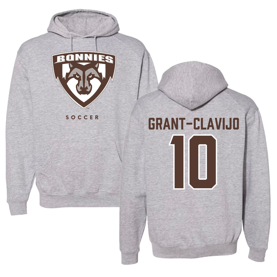 St. Bonaventure University Soccer Gray Hoodie - #10 Allie Grant-Clavijo