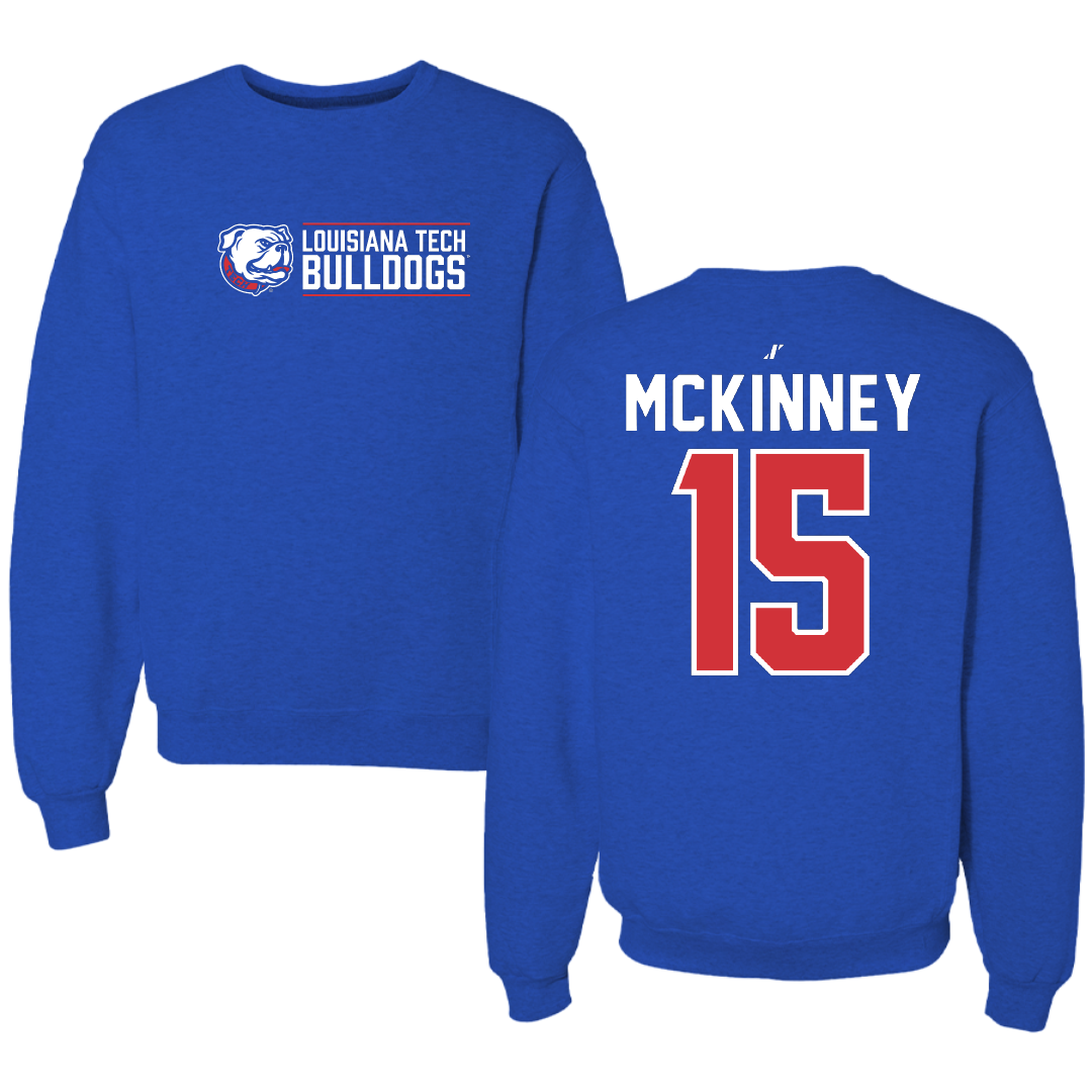 Louisiana Tech University Soccer Blue General Crewneck - #15 Callie McKinney
