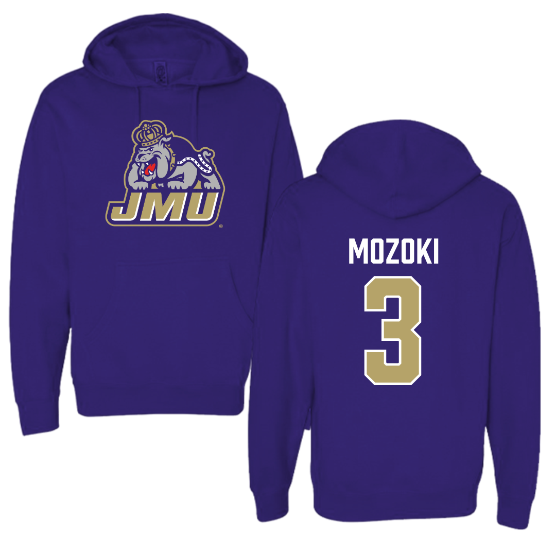 James Madison University Baseball Purple Hoodie - #3 Todd Mozoki