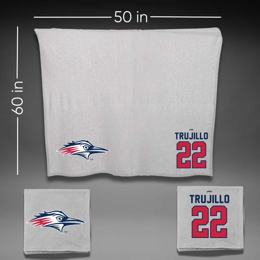 Metropolitan State University of Denver Basketball Gray Blanket - #22 Lex Trujillo