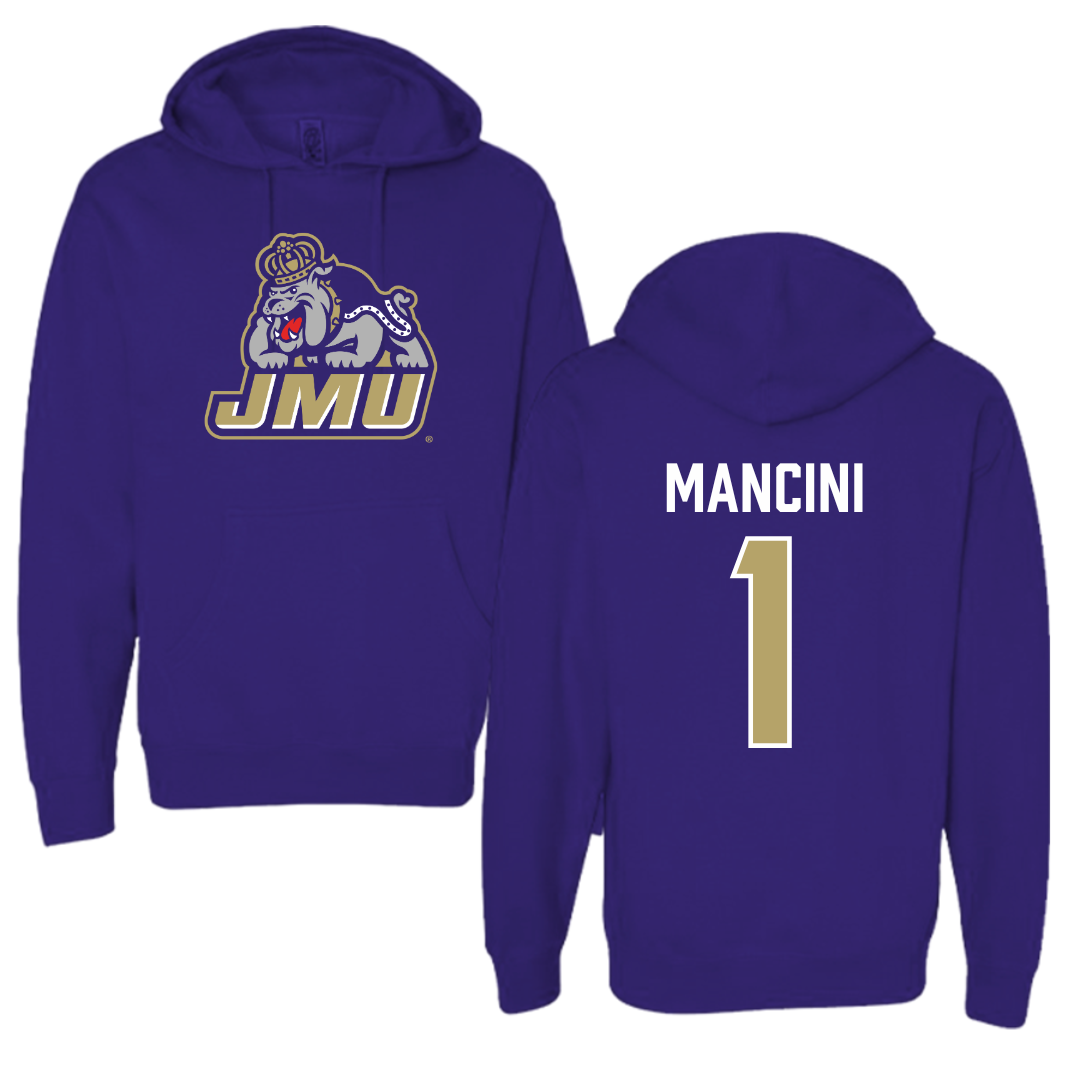James Madison University Baseball Purple Hoodie - #1 Mike Mancini