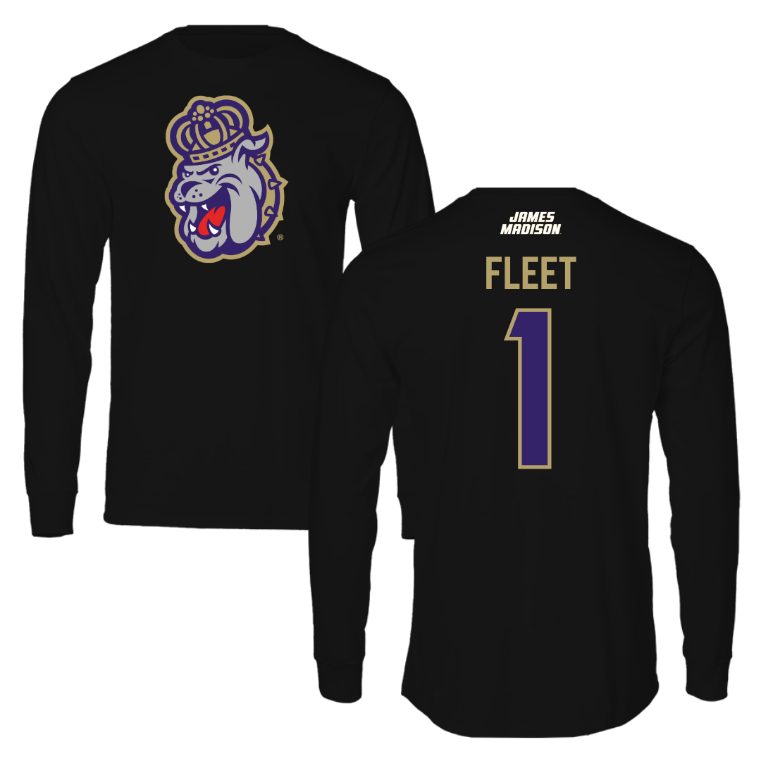 James Madison University Softball Black Long Sleeve - #1 Kirsten Fleet