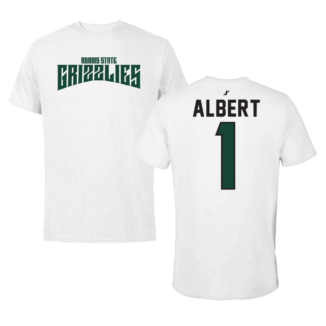 Adams State University Soccer White Classic Tee - #1 Lianna Albert