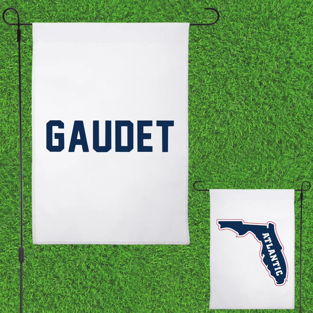 Florida Atlantic University TF and XC White Garden Flag - Luke Gaudet