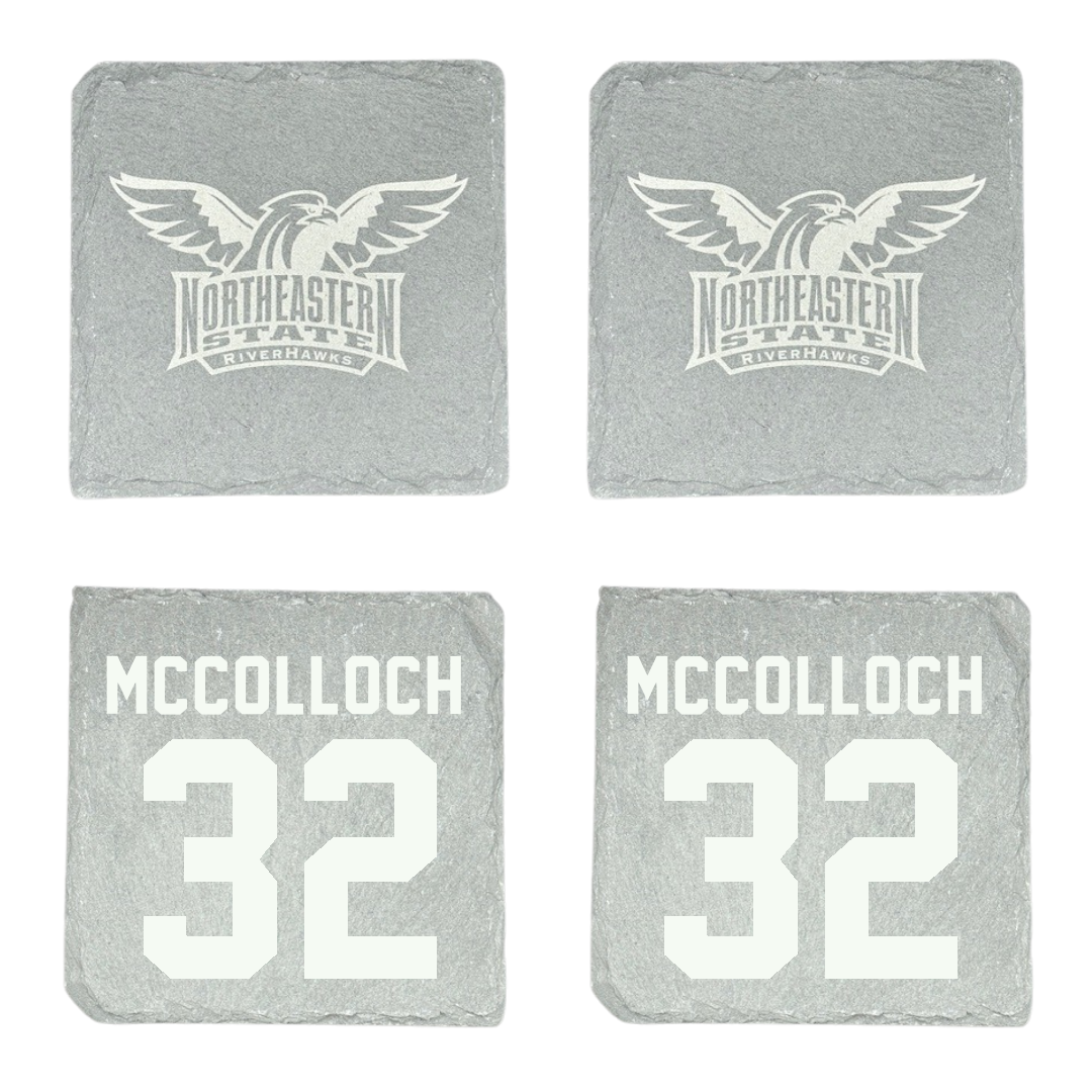 Northeastern State University Soccer Stone Coaster (4 Pack)  - #32 Cameron McColloch
