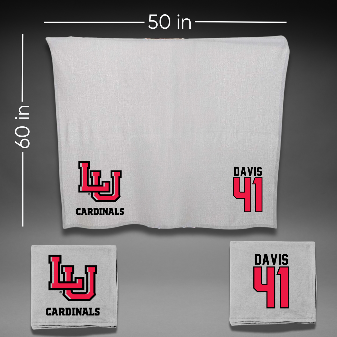 Lamar University Basketball Gray Blanket - #41 Akasha Davis