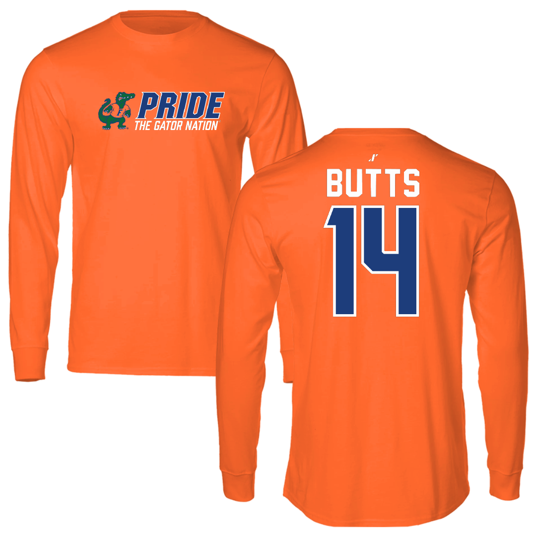 University of Florida Soccer Orange General Long Sleeve - #14 Njeri Butts