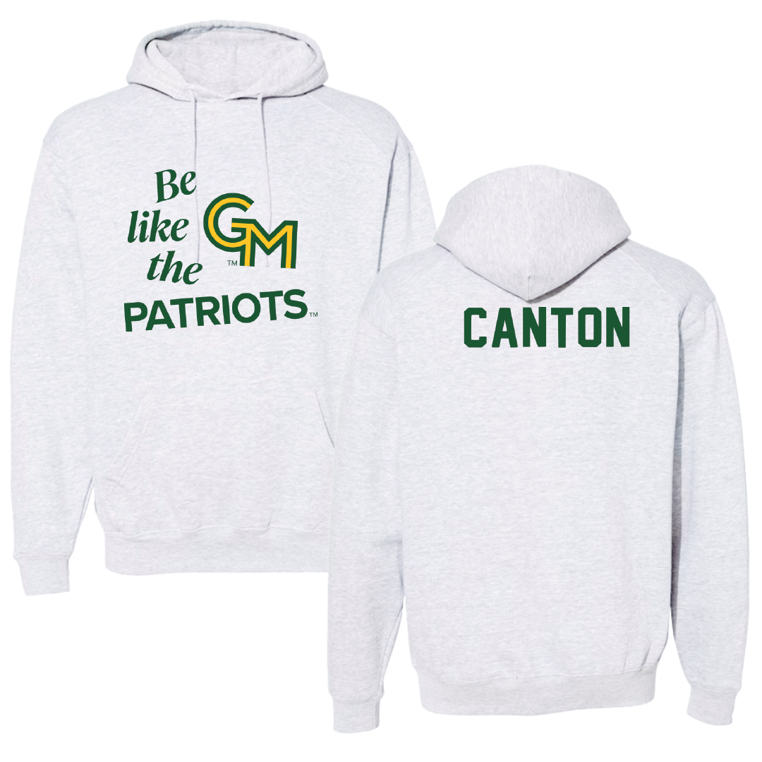 George Mason University Rowing Light Gray Be Like Us Hoodie - Daylin Canton