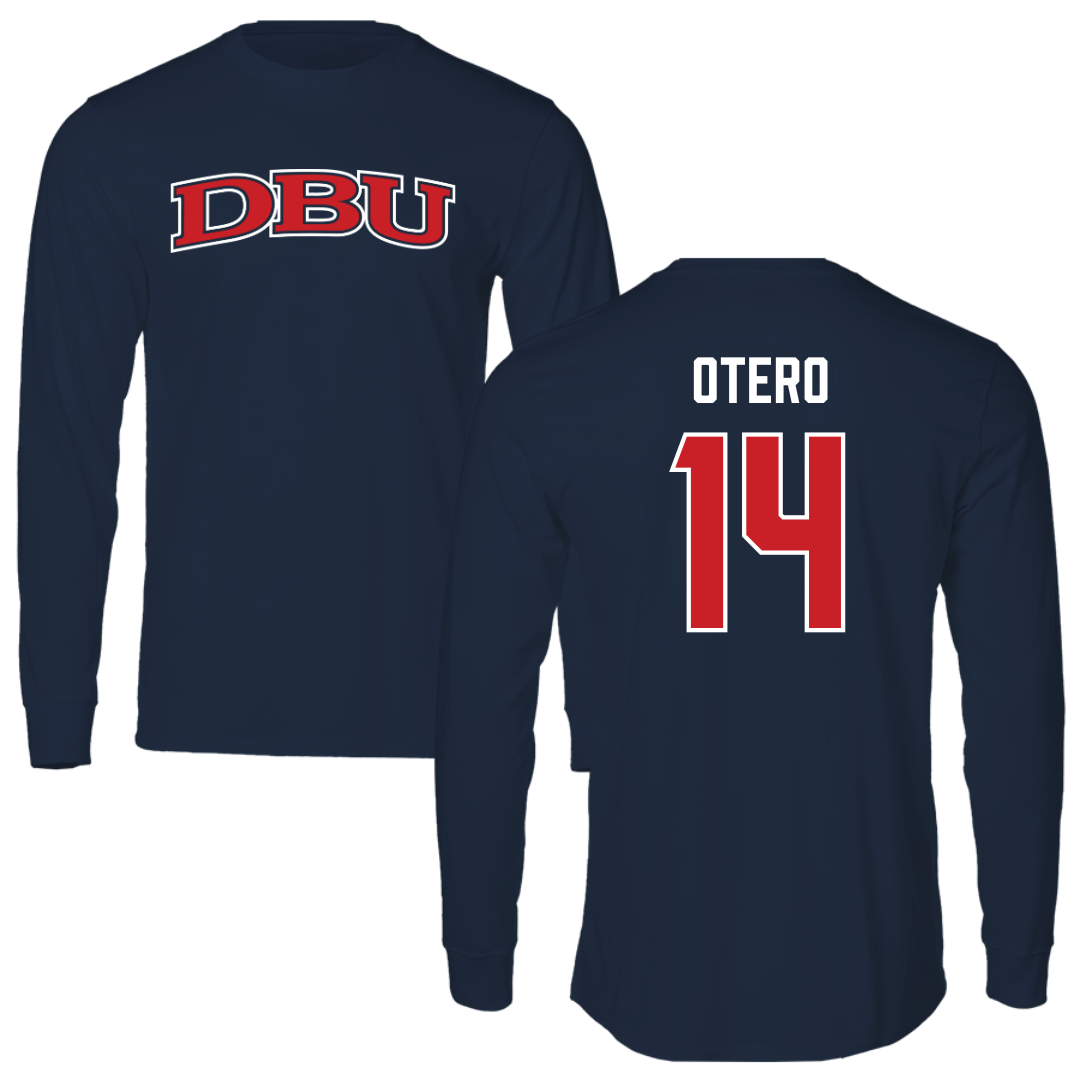 Dallas Baptist University Volleyball Navy DBU Performance Long Sleeve - #14 Lindsey Otero