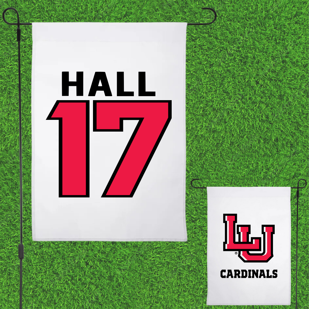 Lamar University Football White Garden Flag - #17 Vontravious Hall
