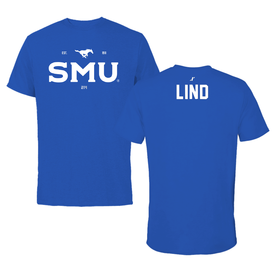 Southern Methodist University Swimming & Diving Blue General Tee - Olivia Lind